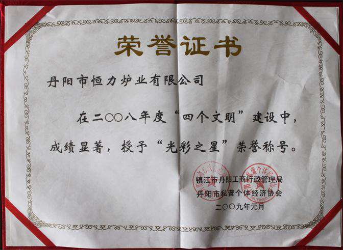 2008年度“光彩之星”荣誉称号